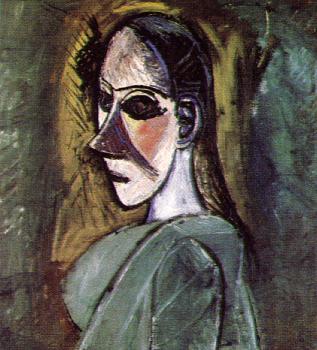 Pablo Picasso : bust of a demoiselle d'avignon